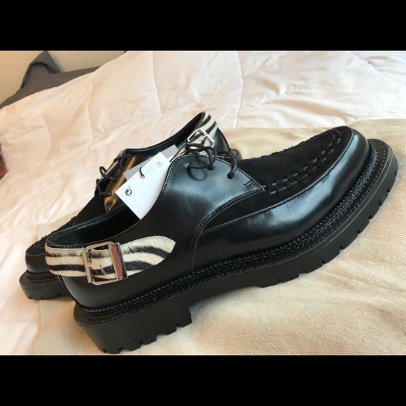 Zara men’s Suede Leather Zebra print shoes - Picture 4 of 7